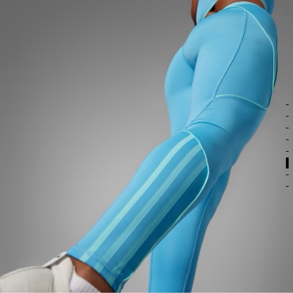 NWT WOMENS ADIDAS HYPERGLAM COLOR POP FULL-LENGTH LEGGINGS M - Picture 2 of 9